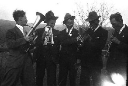 von links: Robert Käfer, Ambros Stehle, Josef Moser, Alfons Stehle, Andreas Moser